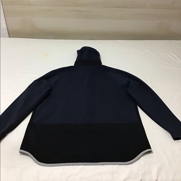 Nike Blue & Black Full Zip Hoodie Long Back Hem Jacket Good Condition Size XL - Picture 2 of 11